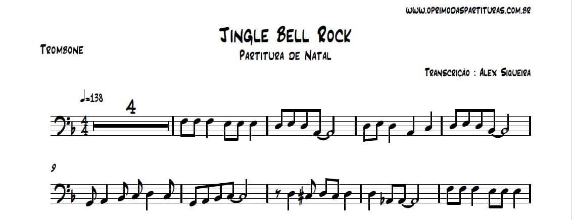 Jingle Bell Rock - Partitura Violino - O Primo das Partituras