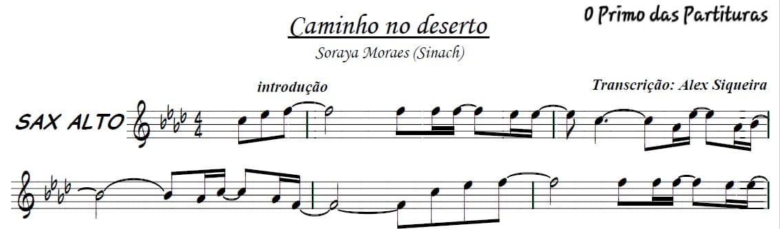 CAMINHO NO DESERTO Soraya Moraes [Partitura p/ Violino